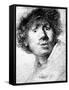 Self Portrait, 1630 (Etching)-Rembrandt van Rijn-Framed Stretched Canvas