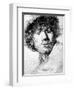 Self Portrait, 1630 (Etching)-Rembrandt van Rijn-Framed Premium Giclee Print