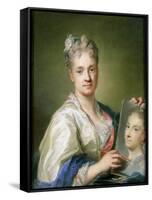 Self Portrait, 1709-Rosalba Giovanna Carriera-Framed Stretched Canvas