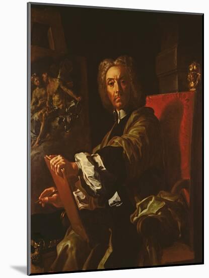 Self Portrait, 1730-31-Francesco Solimena-Mounted Giclee Print