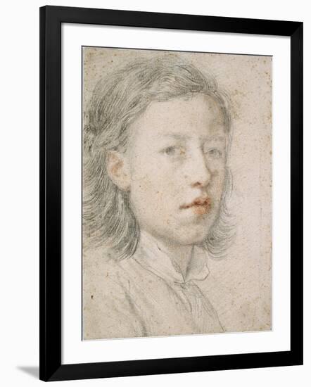 Self-Portrait, 1740-Anton Raphael Mengs-Framed Premium Giclee Print