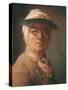 Self Portrait, 1775-Jean-Baptiste Simeon Chardin-Stretched Canvas