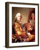 Self-Portrait, 1790-Alexander Roslin-Framed Giclee Print