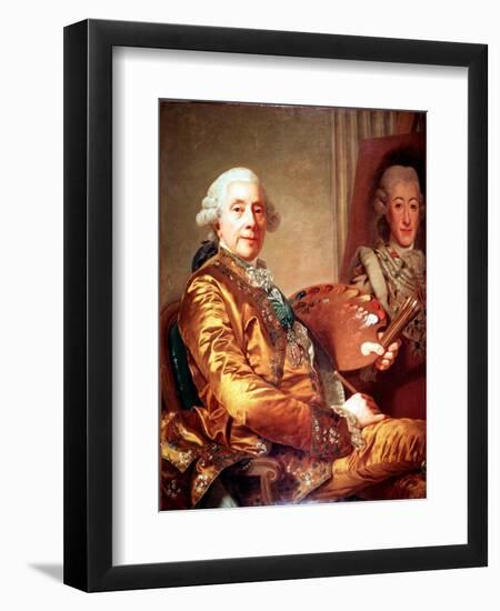 Self-Portrait, 1790-Alexander Roslin-Framed Giclee Print