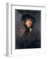 Self Portrait, 17th Century-Rembrandt van Rijn-Framed Giclee Print