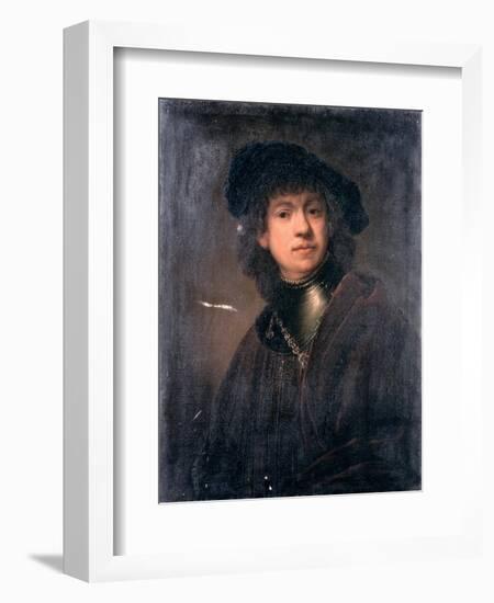 Self Portrait, 17th Century-Rembrandt van Rijn-Framed Giclee Print