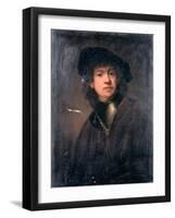 Self Portrait, 17th Century-Rembrandt van Rijn-Framed Giclee Print