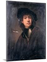 Self Portrait, 17th Century-Rembrandt van Rijn-Mounted Giclee Print