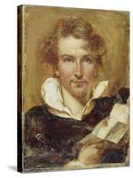 Self Portrait, 1823 (Oil on Paper on Panel)-William Etty-Stretched Canvas