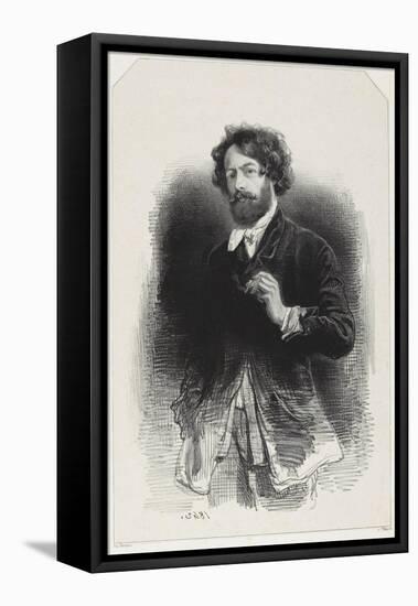 Self Portrait, 1842-Paul Gavarni-Framed Stretched Canvas