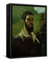Self-Portrait, 1850-1853-Gustave Courbet-Framed Stretched Canvas