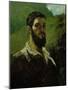 Self-Portrait, 1850-1853-Gustave Courbet-Mounted Giclee Print