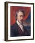 Self Portrait, 1851 (Oil on Canvas)-Eugene Deveria-Framed Giclee Print