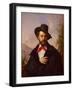 Self-Portrait, 1851-Pimen Nikitich Orlov-Framed Giclee Print