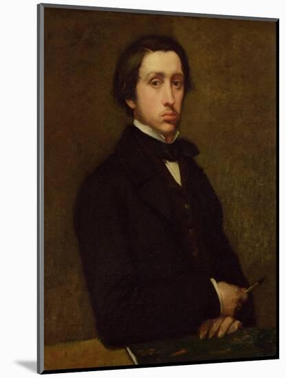 Self Portrait, 1855-Edgar Degas-Mounted Giclee Print