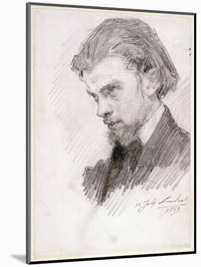 Self Portrait, 1859-Henri Fantin-Latour-Mounted Giclee Print