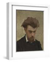 Self-Portrait, 1861-Ignace Henri Jean Fantin-Latour-Framed Giclee Print