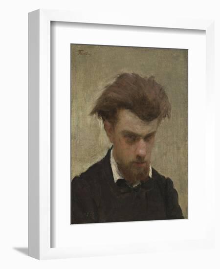 Self-Portrait, 1861-Ignace Henri Jean Fantin-Latour-Framed Giclee Print