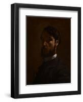 Self Portrait, 1867-68-Jean Frederic Bazille-Framed Giclee Print