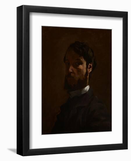 Self Portrait, 1867-68-Jean Frederic Bazille-Framed Giclee Print