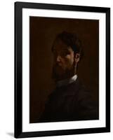 Self Portrait, 1867-68-Jean Frederic Bazille-Framed Giclee Print