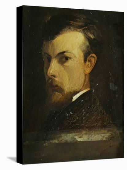 Self-Portrait, 1867-Odilon Redon-Stretched Canvas