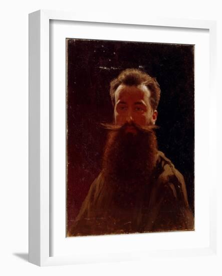 Self-Portrait, 1870S-Illarion Mikhailovich Pryanishnikov-Framed Giclee Print