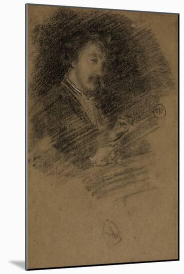 Self Portrait, 1871-73-James Abbott McNeill Whistler-Mounted Giclee Print