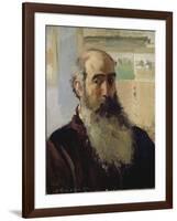 Self-Portrait 1873-Camille Pissarro-Framed Giclee Print