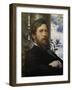 Self-Portrait 1875-76-Arnold Böcklin-Framed Giclee Print