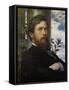 Self-Portrait 1875-76-Arnold Böcklin-Framed Stretched Canvas