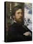 Self-Portrait 1875-76-Arnold Böcklin-Stretched Canvas