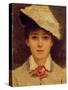 Self-Portrait, 1877-Louise Jopling-Stretched Canvas