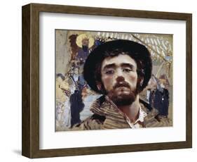 Self-Portrait, 1877-Francesco Paolo Michetti-Framed Giclee Print