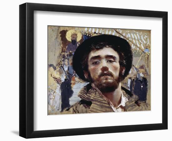 Self-Portrait, 1877-Francesco Paolo Michetti-Framed Giclee Print