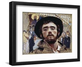 Self-Portrait, 1877-Francesco Paolo Michetti-Framed Giclee Print