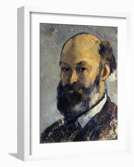 Self-Portrait, 1879-1882-Paul Cézanne-Framed Giclee Print