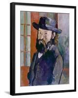 Self Portrait, 1879-Paul Cézanne-Framed Giclee Print