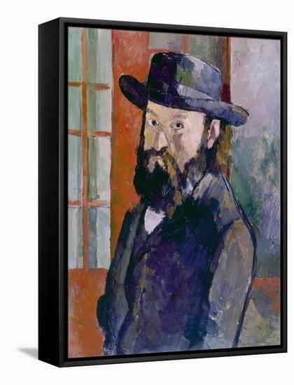 Self Portrait, 1879-Paul Cézanne-Framed Stretched Canvas