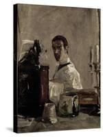 Self Portrait, 1880-Henri de Toulouse-Lautrec-Stretched Canvas
