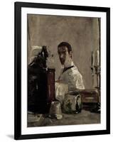 Self Portrait, 1880-Henri de Toulouse-Lautrec-Framed Giclee Print