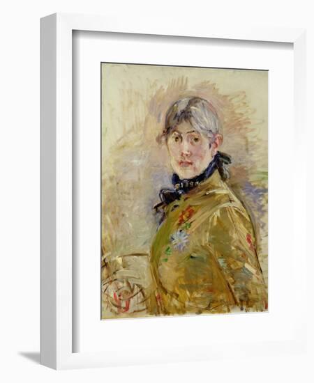 Self Portrait, 1885-Berthe Morisot-Framed Premium Giclee Print