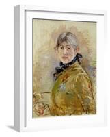 Self Portrait, 1885-Berthe Morisot-Framed Giclee Print