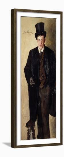 Self-Portrait, 1885-Kalle (1865-93) Lochen-Framed Premium Giclee Print