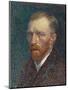 Self-Portrait, 1887, by Vincent van Gogh, 1853-1890, Dutch Post Impressionist painting,-Vincent van Gogh-Mounted Art Print