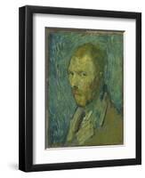 Self-Portrait, 1889 (Oil on Canvas)-Vincent van Gogh-Framed Premium Giclee Print