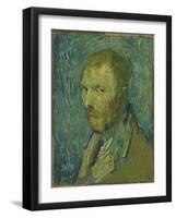 Self-Portrait, 1889 (Oil on Canvas)-Vincent van Gogh-Framed Giclee Print