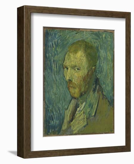 Self-Portrait, 1889 (Oil on Canvas)-Vincent van Gogh-Framed Giclee Print