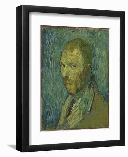 Self-Portrait, 1889 (Oil on Canvas)-Vincent van Gogh-Framed Giclee Print