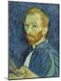 Self Portrait, 1889 - With Paint Palette-Vincent Van Gogh-Mounted Giclee Print